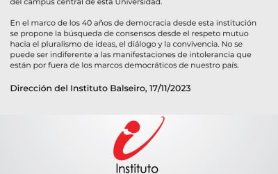 COMUNICADO DEL INSTITUTO BALSEIRO 17-11-2023